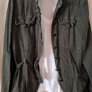 Free People Linen Rayon Jacket